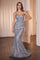 Prom Dresses Long Beaded Formal Fitted Prom Dress Blue