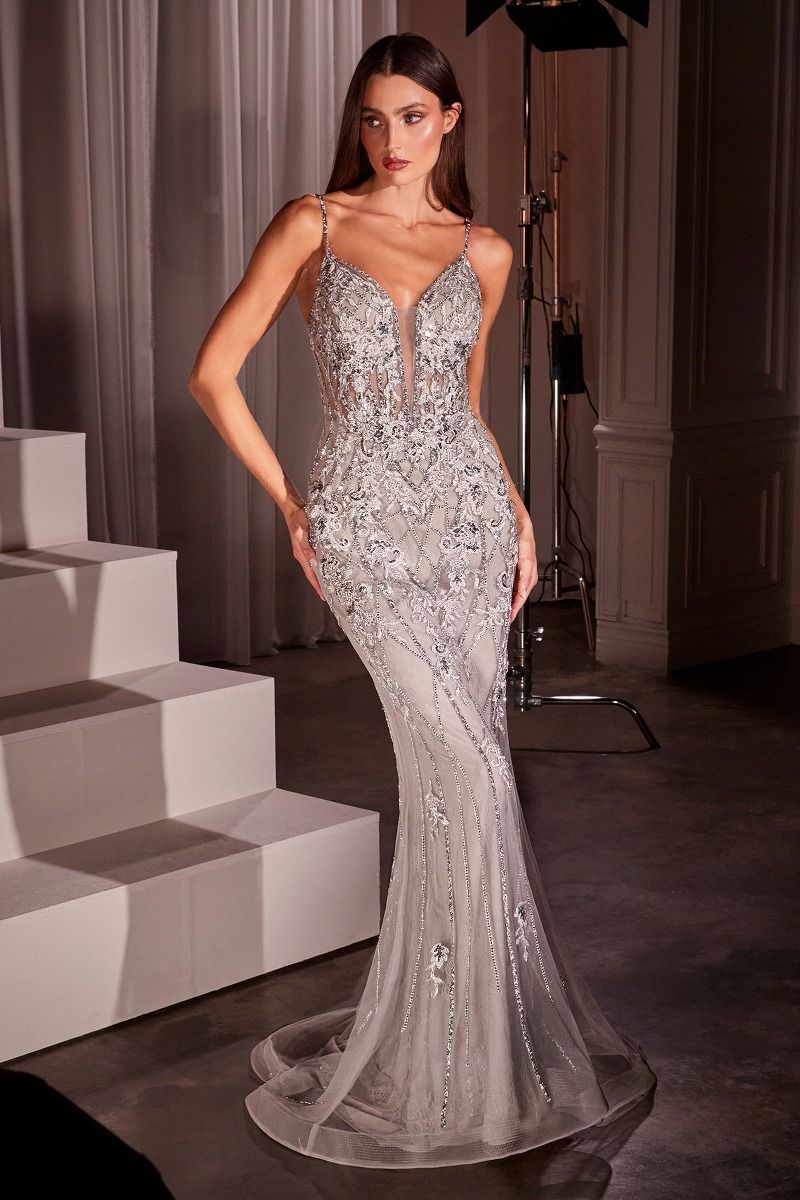 knee length dresses for ladies KV1115 | FITTED DRESS – Ladivine by Cinderella Divine main image 0