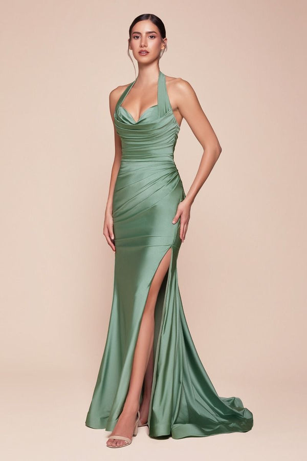 LaDivine CD796 Fitted Long Formal Prom Dress