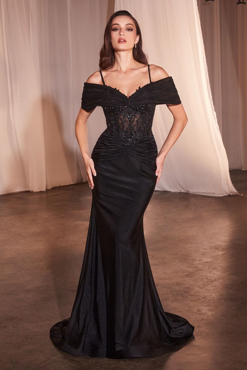 LaDivine CD798 Fitted Formal Evening Long Gown