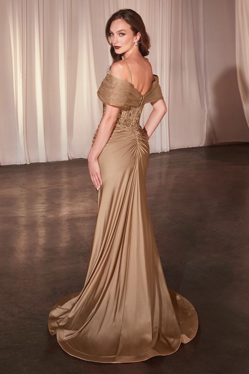 LaDivine CD798 Fitted Formal Evening Long Gown