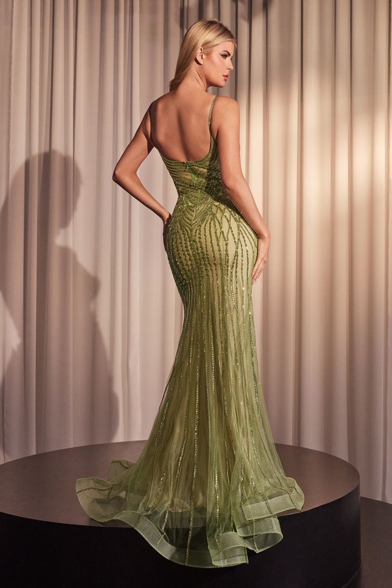 LaDivine CD846 Beaded Formal Long Evening Prom Dress