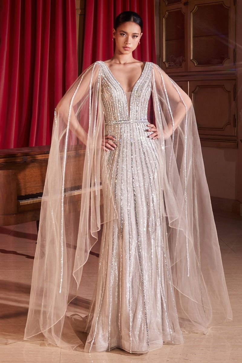 LaDivine CD865 Sequins Long Formal Prom Dress