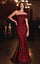 LaDivine CD980 One Shoulder Long Mermaid Prom Sequin Dress