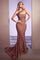 LaDivine CD980 One Shoulder Long Mermaid Prom Sequin Dress