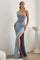 LaDivine CDS419 Corset Fitted Long Evening Gown