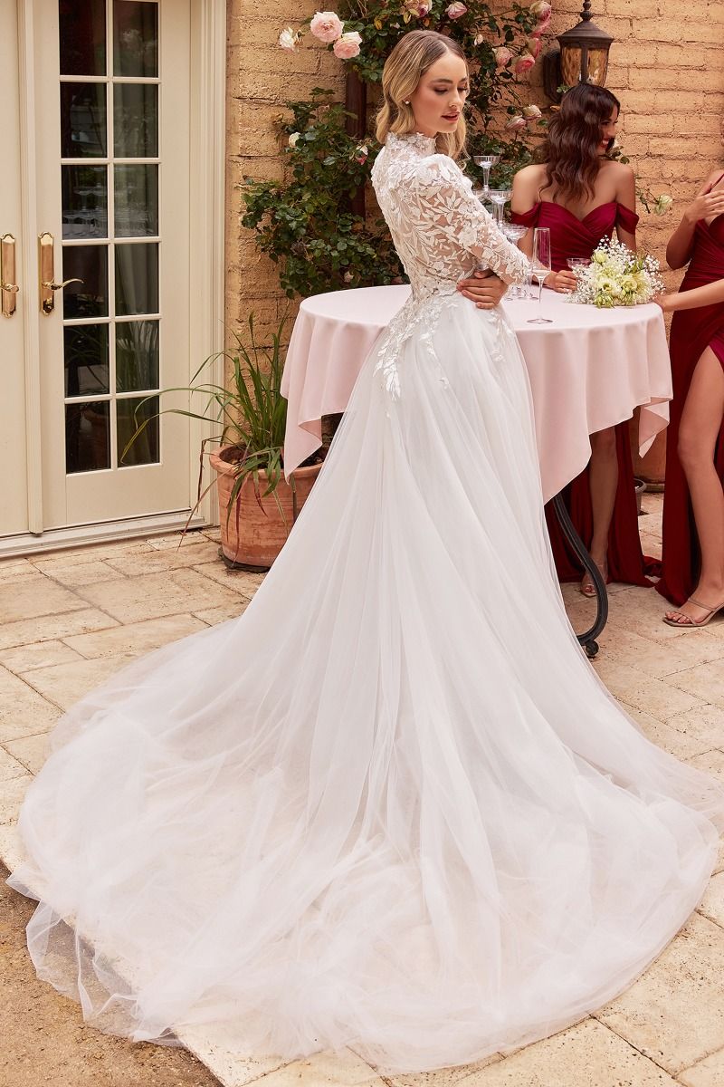 LaDivine S433W Long Sleeve Wedding Gown The Dress Outlet LaDivine S433W Long Sleeve Wedding Gown The Dress Outlet