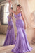 Prom Dresses Mermaid Prom Fitted Long  Dress Lavender