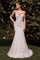 Wedding Dresses Long Mermaid Lace Applique Wedding Bridal Gown Off White