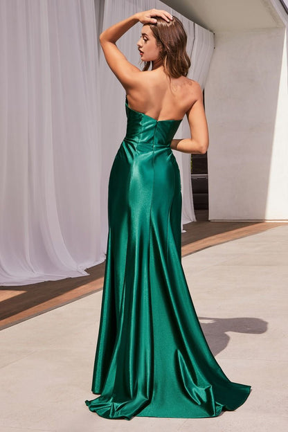 Prom Dresses  Long Prom Fitted Dress Emerald