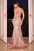 Prom Dresses Long Fitted Liquid Sequin Prom Dress Gold