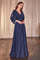 Mother of the Bride Dresses Long Formal Mother of the Bride A Line Dress Navy