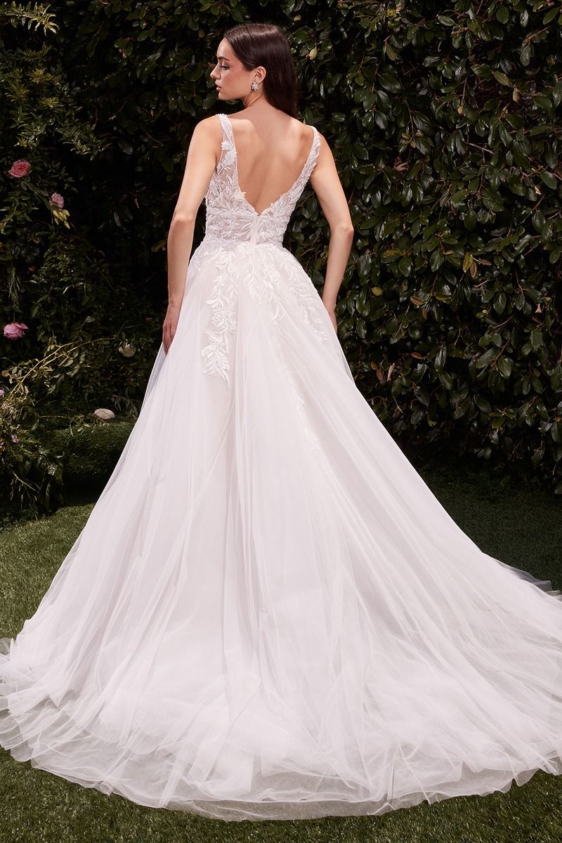 Wedding Dresses A Line Lace Applique Wedding Dress Off White