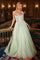 Prom Dresses Glitter Prom Corset Long Formal A Line Beaded Dress Sage