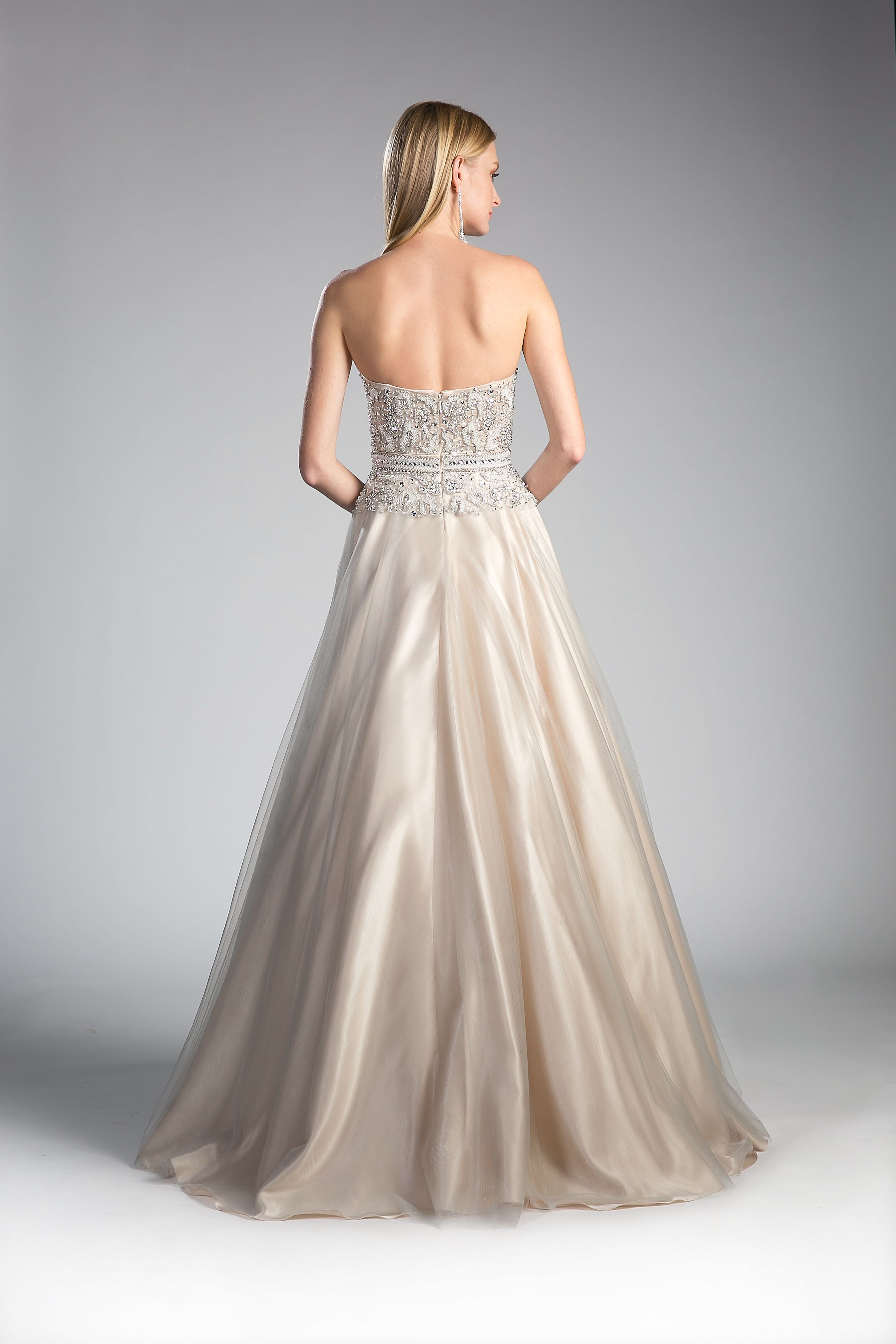 Prom Dresses Long Formal Beaded Prom Evening Dress Lt Silver