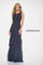Formal Dresses Long Formal Beaded Ruffle Evening Dress Charcoal