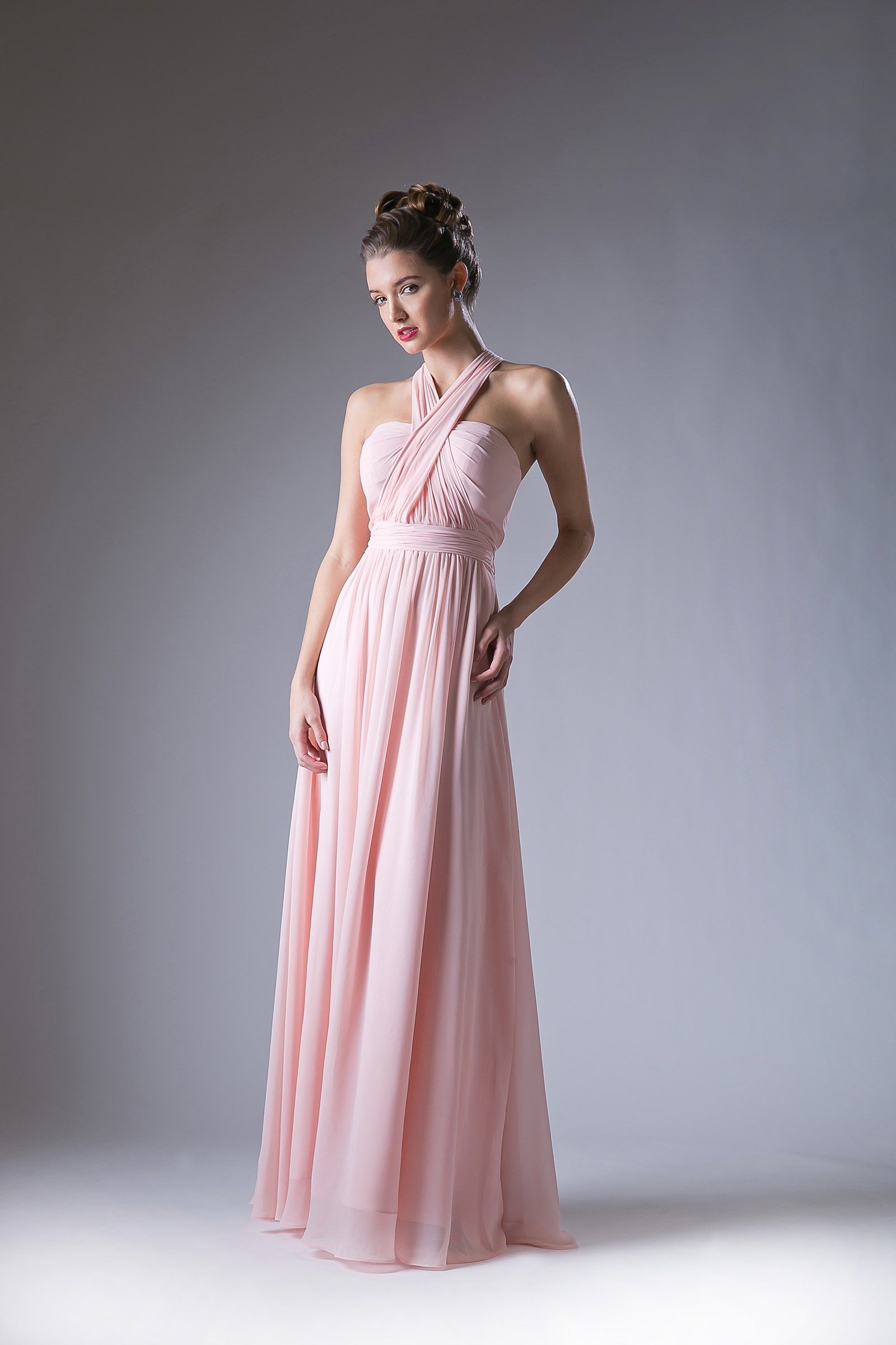 Prom Dresses Long Formal A Line Evening Prom Dress Blush