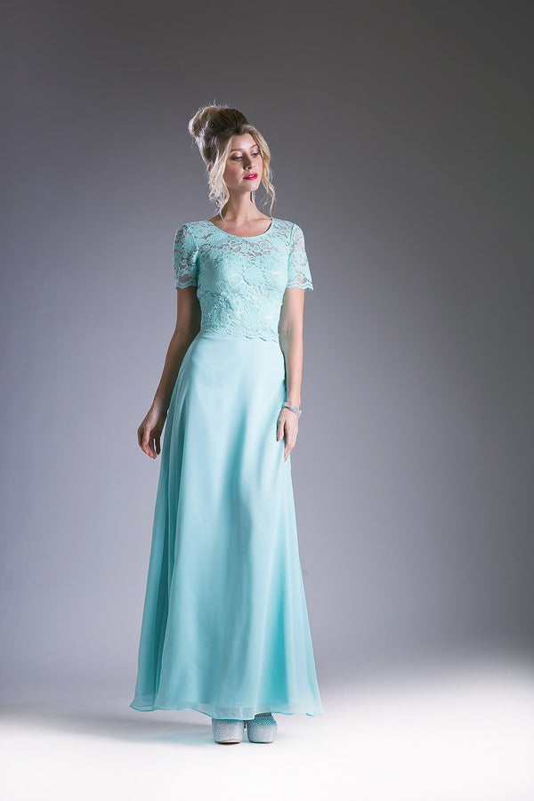 LaDivine CF160 Long Formal A Line Mother of the Bride Dress