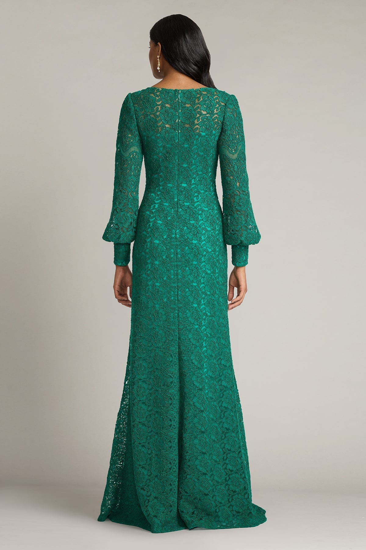 Illusion Floor-Length Lace Formal Sheath/Column Tadashi Shoji CFJ26016L