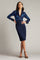 Homecoming Dresses Fitted Short Cocktail Knee Length Dress Midnight