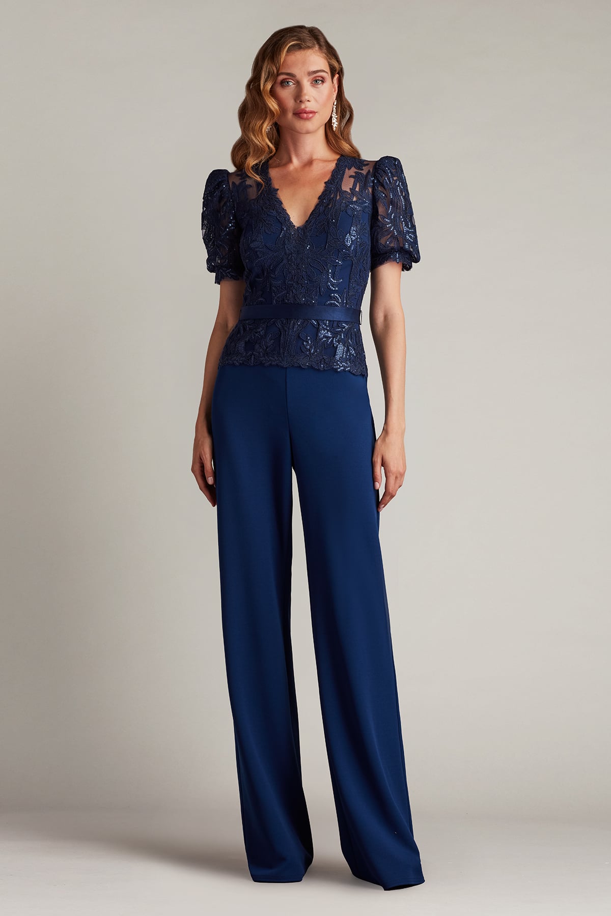Jumpsuit Lace Formal Long Jumpsuit Midnight