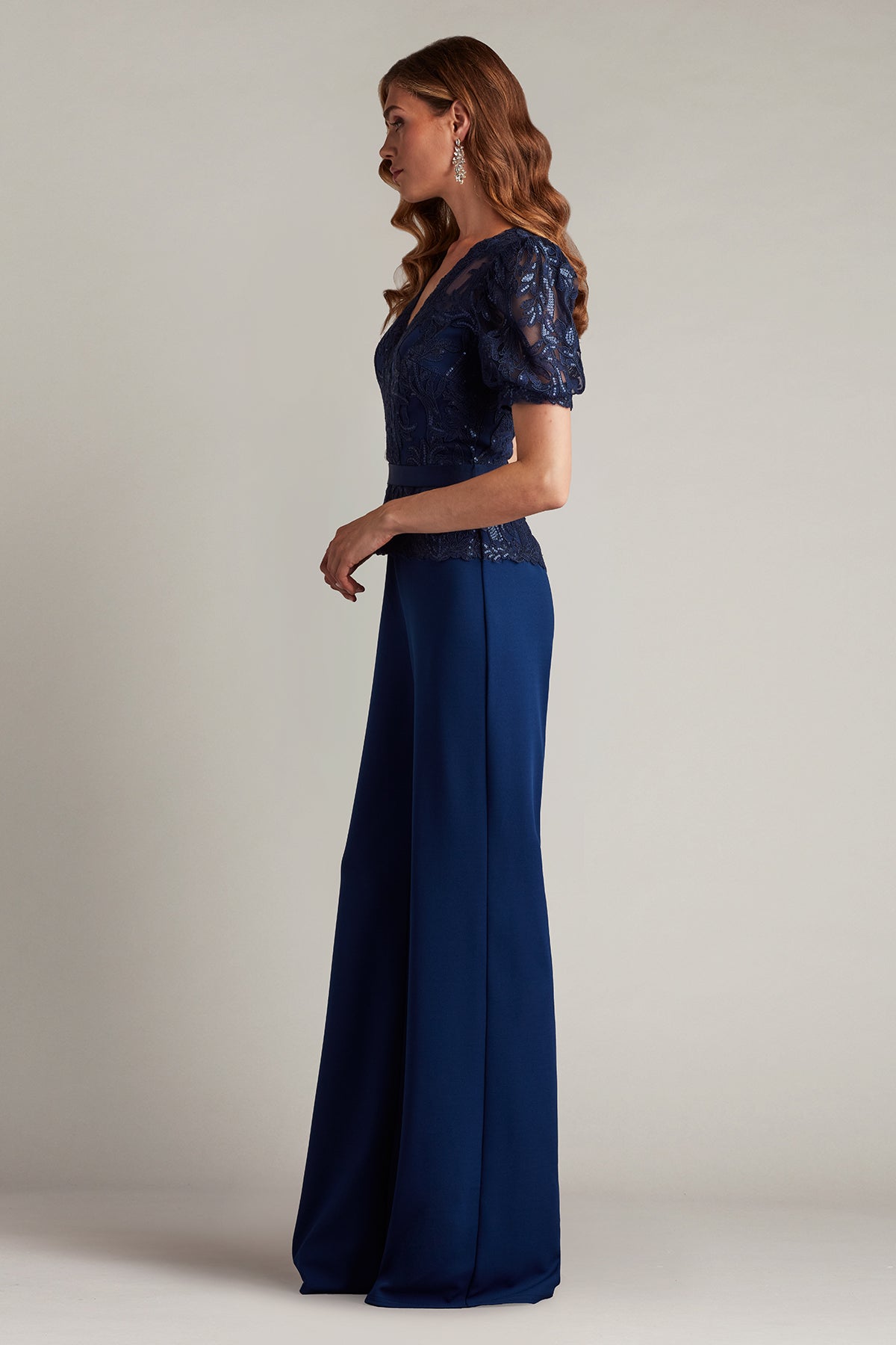 Jumpsuit Lace Formal Long Jumpsuit Midnight
