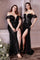 LaDivine CH167C Sexy Formal Long Slit Prom Dress