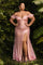 LaDivine CH167C Sexy Formal Long Slit Prom Dress