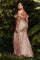 LaDivine CH167C Sexy Formal Long Slit Prom Dress