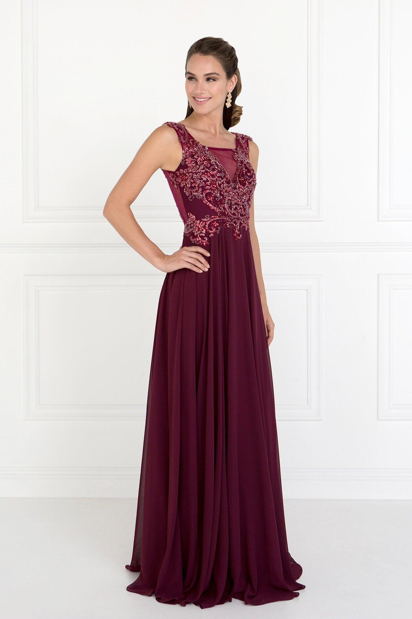 Black Jkara Cap Sleeve Beaded Applique Dress GLS Chiffon Illusion Evening Prom Long Dress Burgundy Sleeveless Square Neckline Size S Black Jkara Cap Sleeve Beaded Applique Dress GLS Chiffon Illusion Evening Prom Long Dress Burgundy Sleeveless Square Neckline Size S