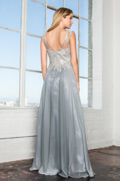 Chiffon Long Prom Dress Formal Evening Gown - The Dress Outlet Elizabeth K