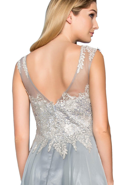 Chiffon Long Prom Dress Formal Evening Gown - The Dress Outlet Elizabeth K
