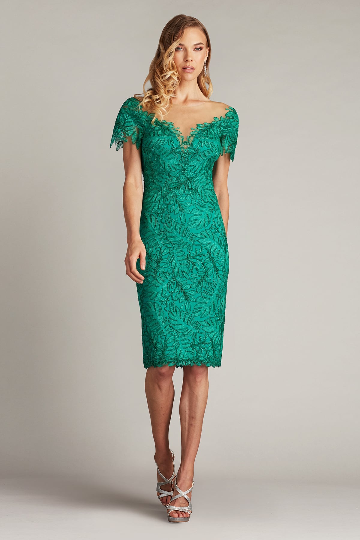 Tadashi Shoji Women's Burgess Embroidered Lace Dress