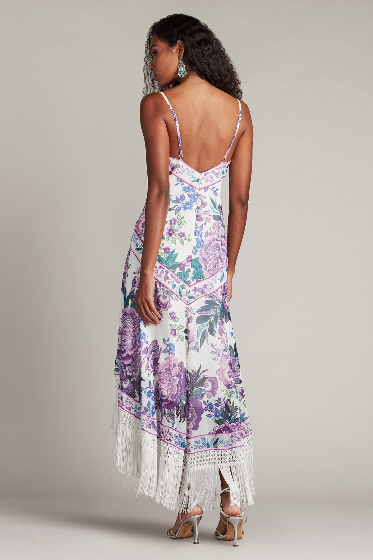tadashi shoji asymmetric floral jacquard dress Tadashi Shoji Morwenna Floral Print Gown