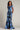 Formal Dresses Formal Long Floral Slit Ruffle Dress Black Blue Floral