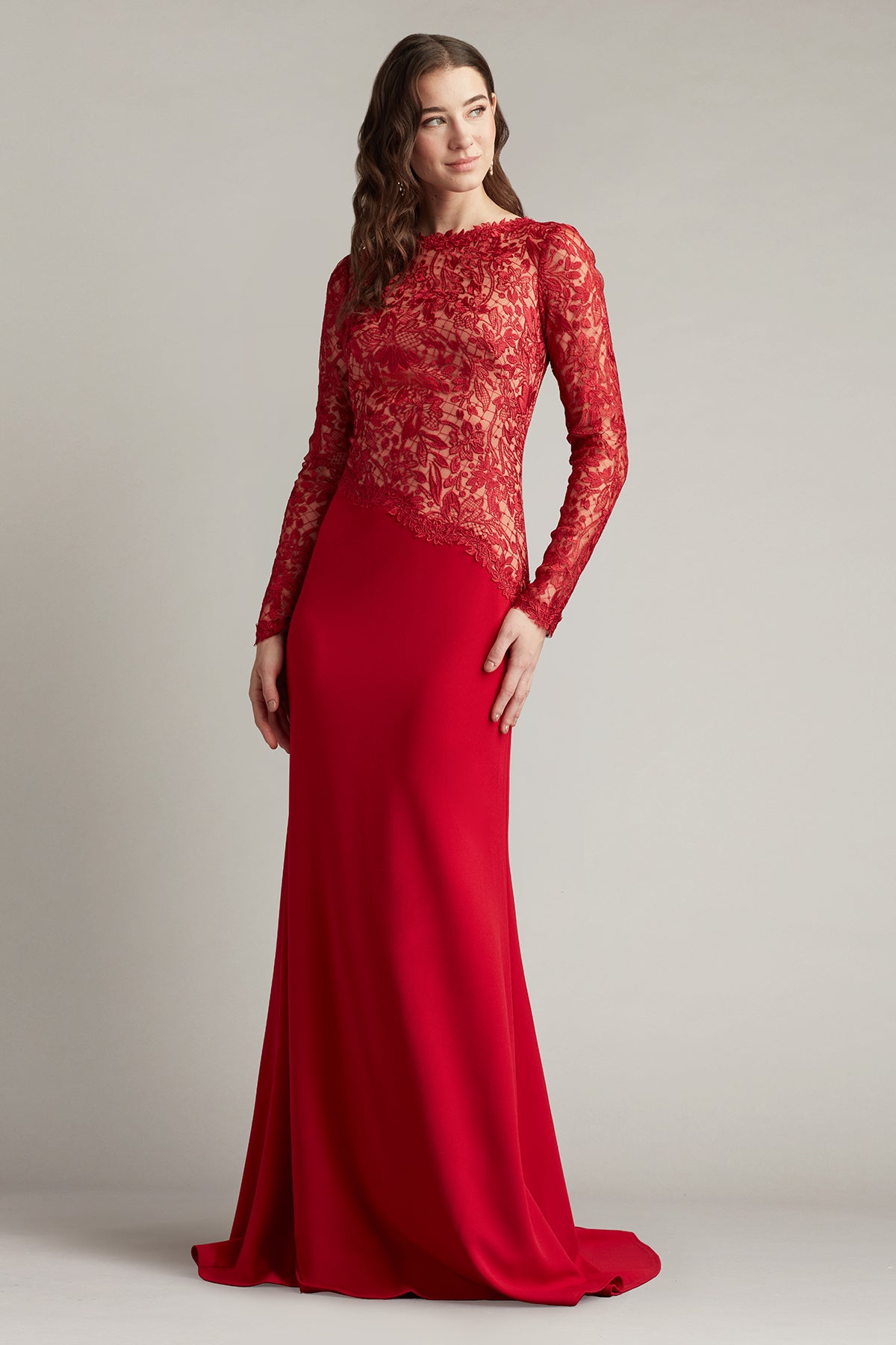 Tadashi Shoji CIK16206LXY A Line Long Mother of the Bride Formal Evening Dress