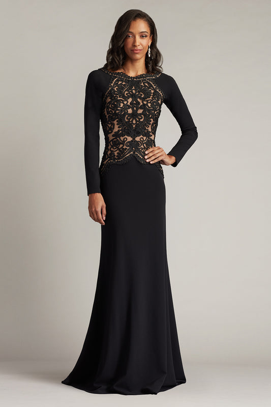 Mother of the Bride Dresses Long Formal A Line Mother of the Bride Dress Black/Nude