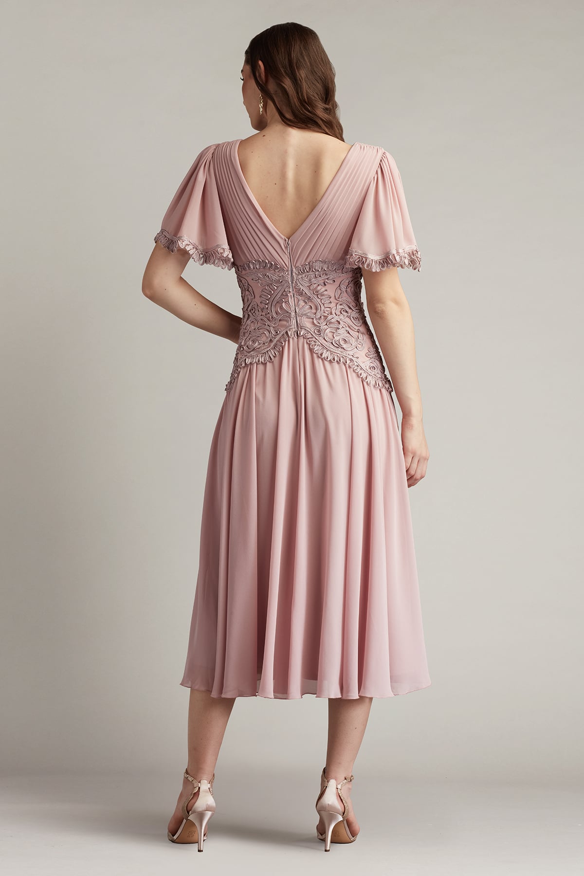 Cocktail Dresses Short Cocktail Midi Dress Pebble