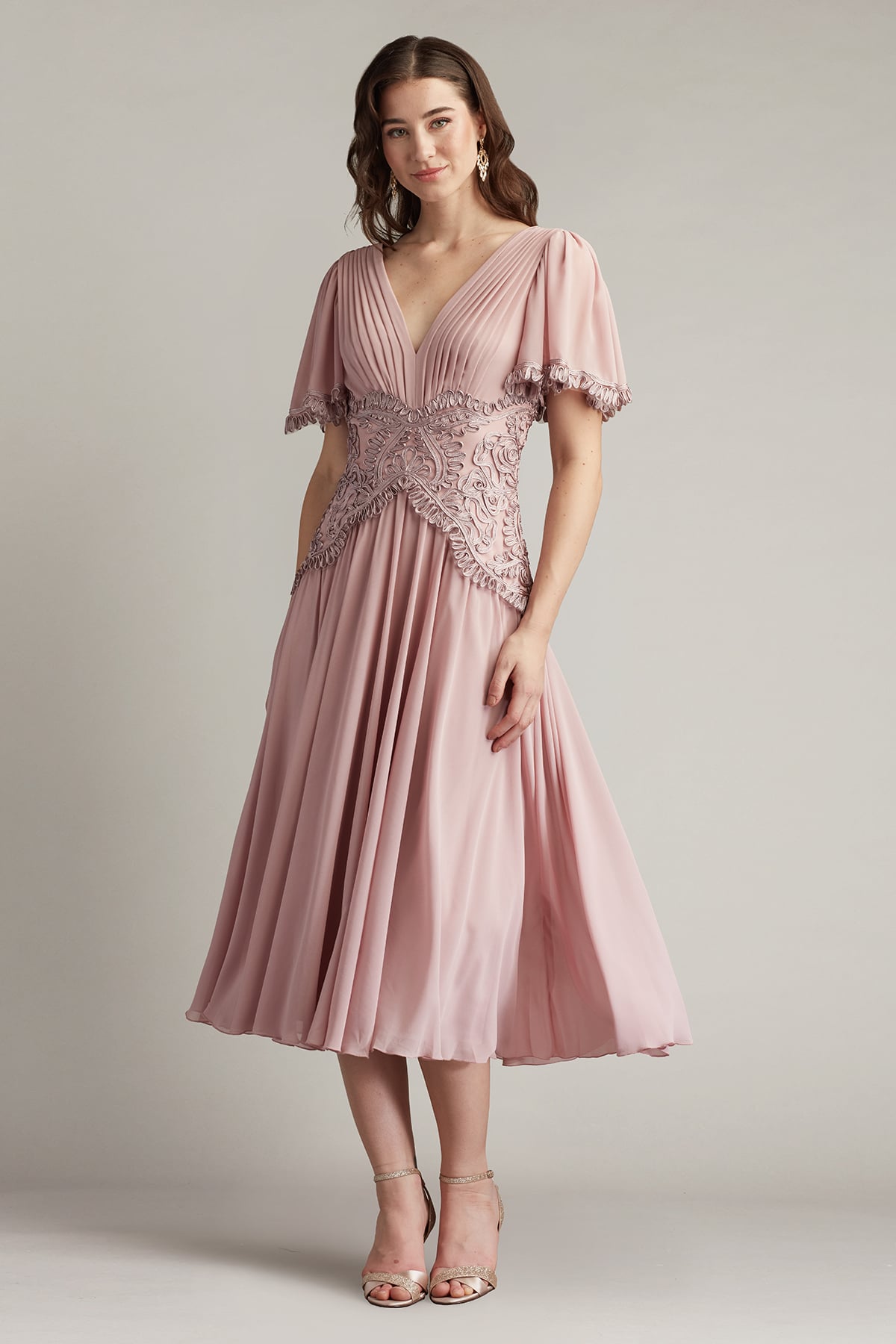 Cocktail Dresses Short Cocktail Midi Dress Pebble