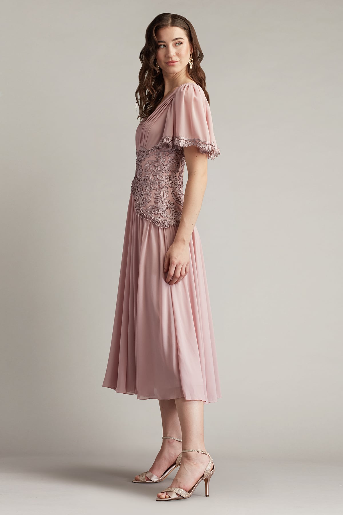Cocktail Dresses Short Cocktail Midi Dress Pebble