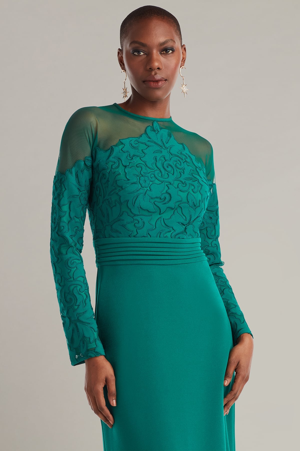 Mother of the Bride Dresses Long Formal Lace Mother of the Bride Dress Emerald