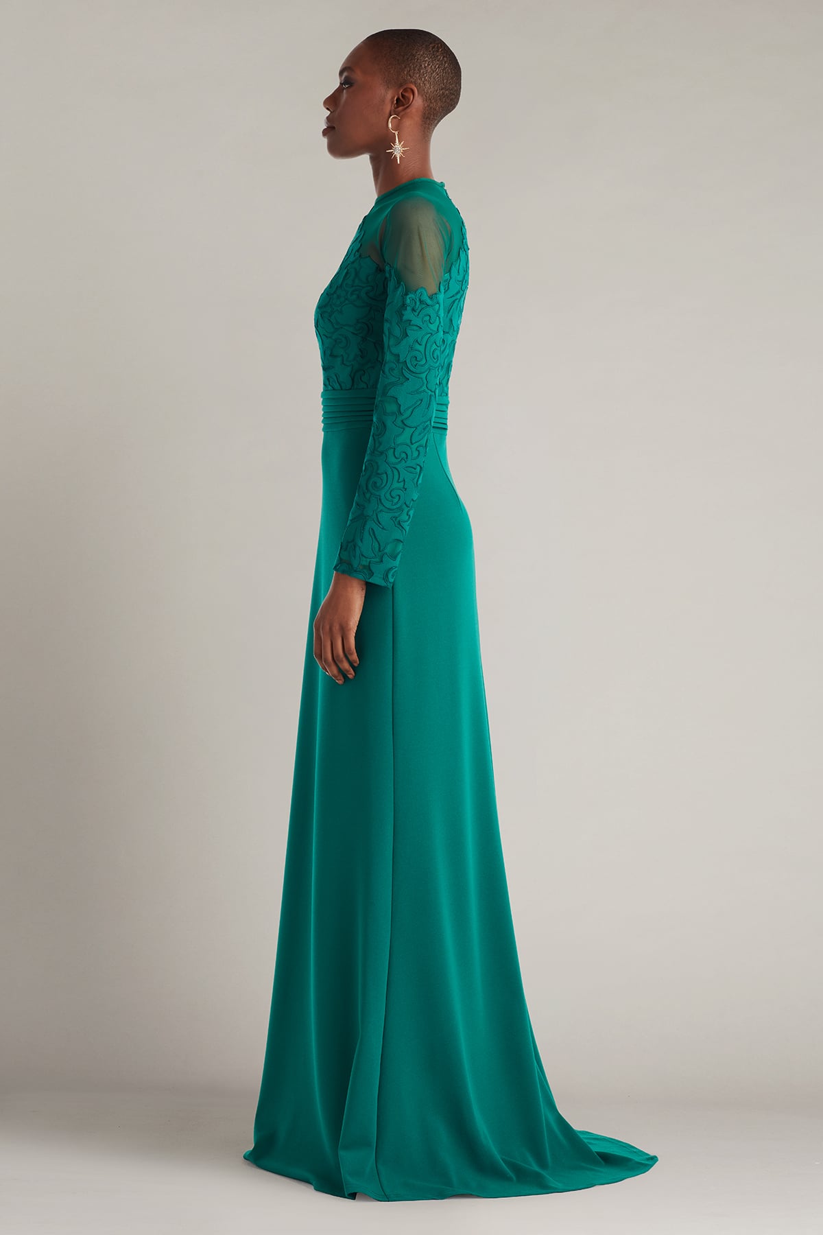 Mother of the Bride Dresses Long Formal Lace Mother of the Bride Dress Emerald