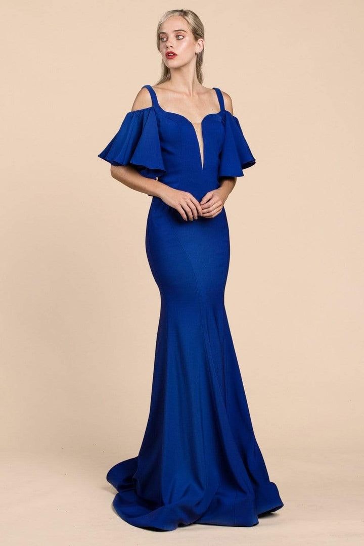 Formal Dresses Long Formal Fitted Mermaid Prom Dress Royal