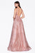 Prom Long Formal Glitter Ball Gown - The Dress Outlet Cinderella Divine