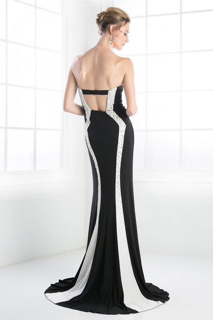 Prom Long Fitted Dress - The Dress Outlet