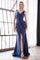 Long Bridesmaids Fitted Stretch Prom Dress Formal - The Dress Outlet Cinderella Divine