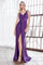 Long Bridesmaids Fitted Stretch Prom Dress Formal - The Dress Outlet Cinderella Divine