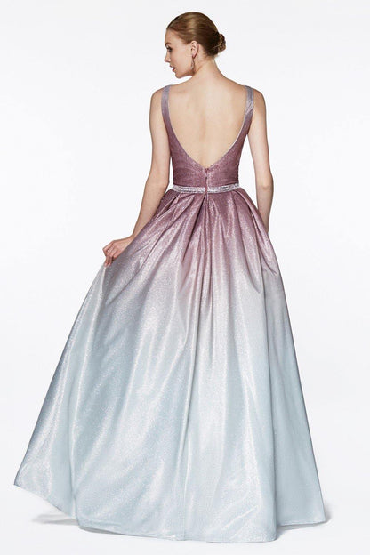 Long Ombre Prom Dress - The Dress Outlet