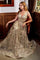 Prom Long Dress Evening Gown Gold Champagne
