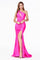 Long Formal One Shoulder Fitted Prom Dress - The Dress Outlet Cinderella Divine